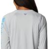 imageColumbia Womens PFG Tidal Tee II Long SleeveCool GreyRiptide Logo