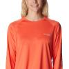 imageColumbia Womens PFG Tidal Tee II Long SleeveCorangeLight Coral Logo