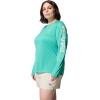 imageColumbia Womens PFG Tidal Tee II Long SleeveGlaze GreenWhite Logo
