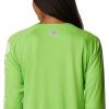 imageColumbia Womens PFG Tidal Tee II Long SleeveGreen MambaWhite Logo