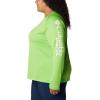 imageColumbia Womens PFG Tidal Tee II Long SleeveGreen MambaWhite Logo