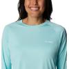 imageColumbia Womens PFG Tidal Tee II Long SleeveGullfoss GreenWhite Logo