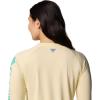 imageColumbia Womens PFG Tidal Tee II Long SleeveLemon WashGlaze Green Logo