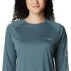imageColumbia Womens PFG Tidal Tee II Long SleeveMetalSafari Logo