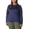 imageColumbia Womens PFG Tidal Tee II Long SleeveNocturnalRed Spark Logo