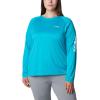 imageColumbia Womens PFG Tidal Tee II Long SleeveOcean TealWhite Logo