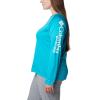 imageColumbia Womens PFG Tidal Tee II Long SleeveOcean TealWhite Logo