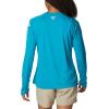 imageColumbia Womens PFG Tidal Tee II Long SleeveOcean TealWhite Logo