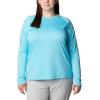 imageColumbia Womens PFG Tidal Tee II Long SleeveOpal BlueKey West Logo