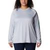 imageColumbia Womens PFG Tidal Tee II Long SleeveOrange BlastWhite Logo
