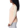 imageColumbia Womens PFG Tidal Tee II Long SleevePeach FizzOcean Mint Logo
