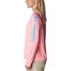 imageColumbia Womens PFG Tidal Tee II Long SleevePink PopRiptide Logo