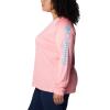 imageColumbia Womens PFG Tidal Tee II Long SleevePink PopRiptide Logo