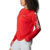 imageColumbia Womens PFG Tidal Tee II Long SleeveRed SparkWhite Logo