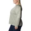 imageColumbia Womens PFG Tidal Tee II Long SleeveSafariLight Lime Logo