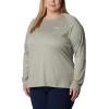 imageColumbia Womens PFG Tidal Tee II Long SleeveSafariLight Lime Logo