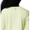 imageColumbia Womens PFG Tidal Tee II Long SleeveSpring YellowSmokey Sage Logo