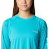 imageColumbia Womens PFG Tidal Tee II Long SleeveTurquoiseWhite Logo