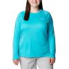 imageColumbia Womens PFG Tidal Tee II Long SleeveTurquoiseWhite Logo