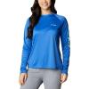 imageColumbia Womens PFG Tidal Tee II Long SleeveVivid BlueLime Glow
