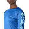 imageColumbia Womens PFG Tidal Tee II Long SleeveVivid BlueLime Glow