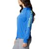 imageColumbia Womens PFG Tidal Tee II Long SleeveVivid BlueLime Glow