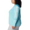 imageColumbia womens Tidal Tee Ii Long SleeveClear BlueWhite Logo