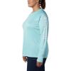 imageColumbia womens Tidal Tee Ii Long SleeveClear BlueWhite Logo