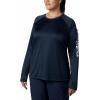 imageColumbia womens Tidal Tee Ii Long SleeveCollegiate NavyWhite Logo