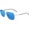 imageColumbia Mens Mist Trail Pilot SunglassesShiny SilverBlue Revo Lens