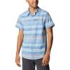 imageColumbia Mens Newton Ridge Plaid Short SleeveJet Stream Striped Sunset
