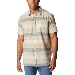 imageColumbia Mens Big ampamp Tall Rapid Rivers Novelty Short SleeveAncient Fossil Scattered Stripe