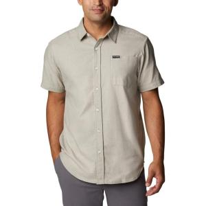 imageColumbia Mens Big ampamp Tall Rapid Rivers Novelty Short SleeveStone GreenSavory