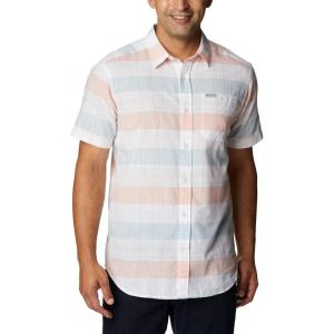 imageColumbia Mens Big ampamp Tall Rapid Rivers Novelty Short SleeveWhite Scattered Stripe