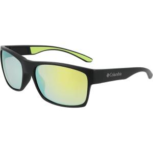 imageColumbia Mens Brisk Trail Rectangular SunglassesMatte BlackYellow