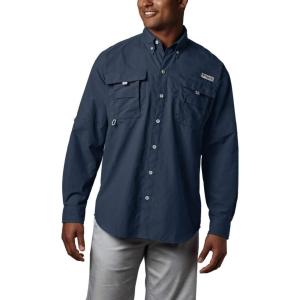 imageColumbia Mens Discontinued PFG Bahama II Long Sleeve ShirtCollegiate Navy