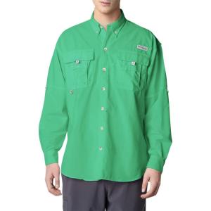imageColumbia Mens Discontinued PFG Bahama II Long Sleeve ShirtDark Lime