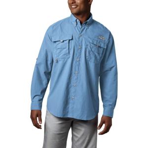 imageColumbia Mens Discontinued PFG Bahama II Long Sleeve ShirtLight Blue