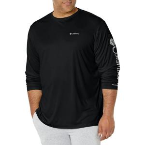 imageColumbia Mens Fork Stream Long Sleeve ShirtBlackCity Grey Logo