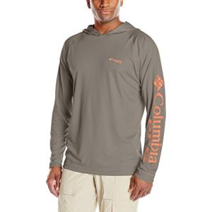 imageColumbia Mens PFG Terminal Tackle HoodieCypress Bright Peach Logo