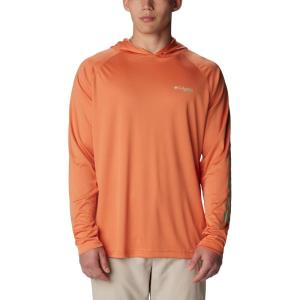 imageColumbia Mens PFG Terminal Tackle HoodieDusty OrangeNew Mint Logo