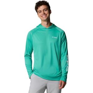imageColumbia Mens PFG Terminal Tackle HoodieGlaze GreenWhite Logo