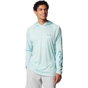 imageColumbia Mens PFG Terminal Tackle HoodieIcy MornCanyon Blue Logo