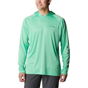 imageColumbia Mens PFG Terminal Tackle HoodieLight JadeMetal Logo