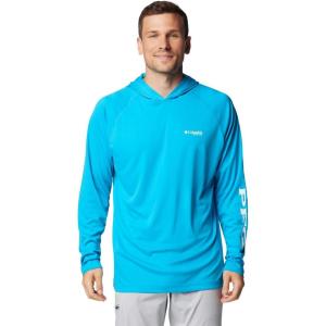 imageColumbia Mens PFG Terminal Tackle HoodieOcean BlueWhite Logo