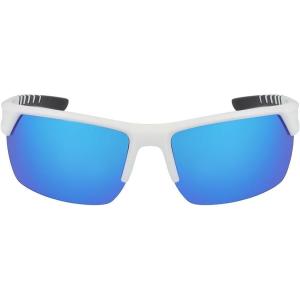 imageColumbia Mens Peak Racer Rectangular SunglassesWhiteBlue Flash Polarized