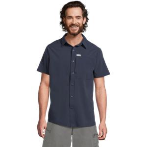 imageColumbia Mens Sage Peak Woven Short Sleeve ShirtCollegiate Navy