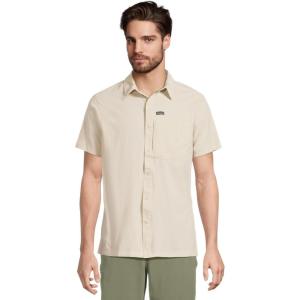 imageColumbia Mens Sage Peak Woven Short Sleeve ShirtDark Stone