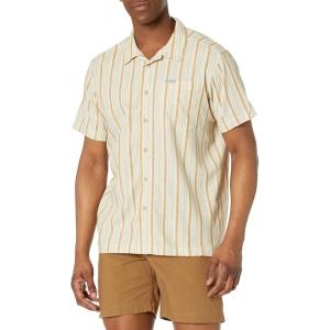 imageColumbia Mens Sage Springs Linen Short SleeveAncient Fossil Strolling Stripe