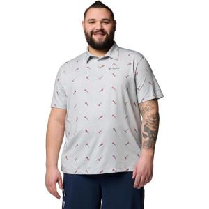 imageColumbia Mens Super Slack Tide Ii Stretch PoloCool Grey Starcast